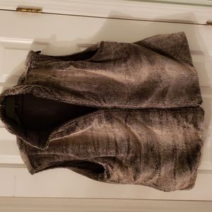 Faux Fur Reversible Vest Size L